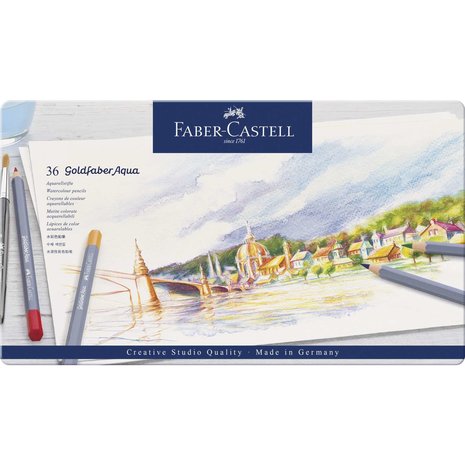 Faber Castell Goldfaber Aqua Watercolour Pencil Tin (36pcs) (FC-114636) (DISCONTINUED) Faber Castell Goldfaber Aqua Watercolour Pencil Tin (36pcs) (FC-114636) (DISCONTINUED)