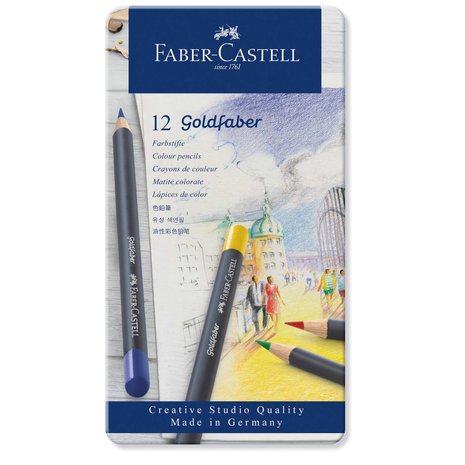 Faber Castell Goldfaber Colour Pencil Tin (12pcs) (FC-114712) (DISCONTINUED) Faber Castell Goldfaber Colour Pencil Tin (12pcs) (FC-114712) (DISCONTINUED)