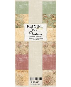 Reprint Worn Flowers Slimline Paper Pack (RPS013) (OUTLET)