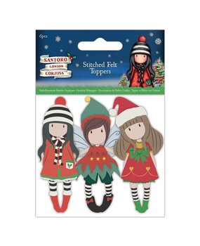 Gorjuss Christmas Felt Character Toppers (6pcs) (GOR 359900) (OUTLET)