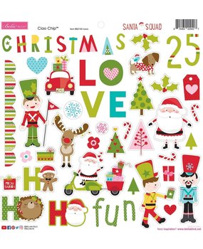 Bella BLVD Santa Squad Chipboard Icons (BB2194) (OUTLET)