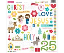 Bella BLVD Let Us Adore Him Chipboard Icons (BB2485)