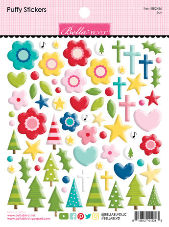 Bella BLVD Joy Puffy Stickers (BB2486) (DISCONTINUED) Bella BLVD Joy Puffy Stickers (BB2486) (DISCONTINUED)