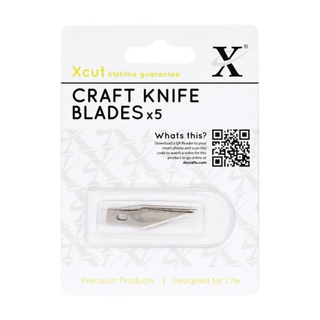 Xcut No. 1 Craft Knife Spare Blades (5pk) (XCU 255101) Xcut No. 1 Craft Knife Spare Blades (5pk) (XCU 255101)