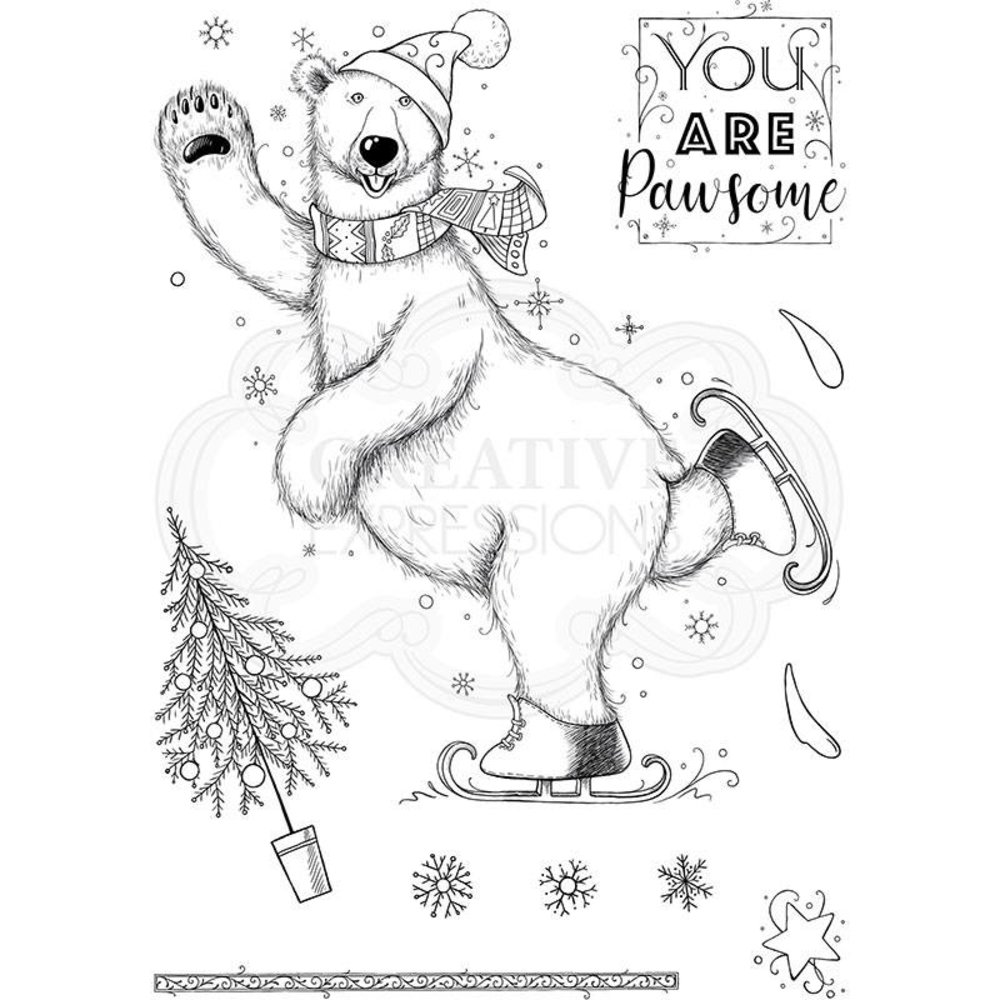 Pink Ink Designs Beary Christmas A5 Clear Stamp (PI119) (OUTLET) Pink Ink Designs Beary Christmas A5 Clear Stamp (PI119) (OUTLET)