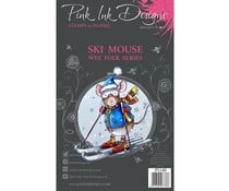 Pink Ink Designs Ski Mouse A7 Clear Stamp (PI140)