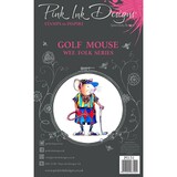 Pink Ink Designs Golf Mouse A7 Clear Stamp (PI131) (OUTLET)