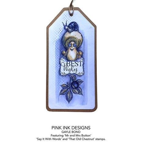 Pink Ink Designs Decorative Sentiments A6 Clear Stamp (PI118) (OUTLET)