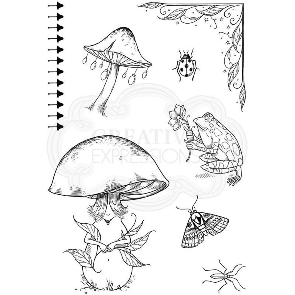 Pink Ink Designs Toadally Amazing A6 Clear Stamp (PI115) (OUTLET)