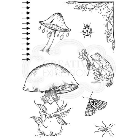Pink Ink Designs Toadally Amazing A6 Clear Stamp (PI115) (OUTLET)