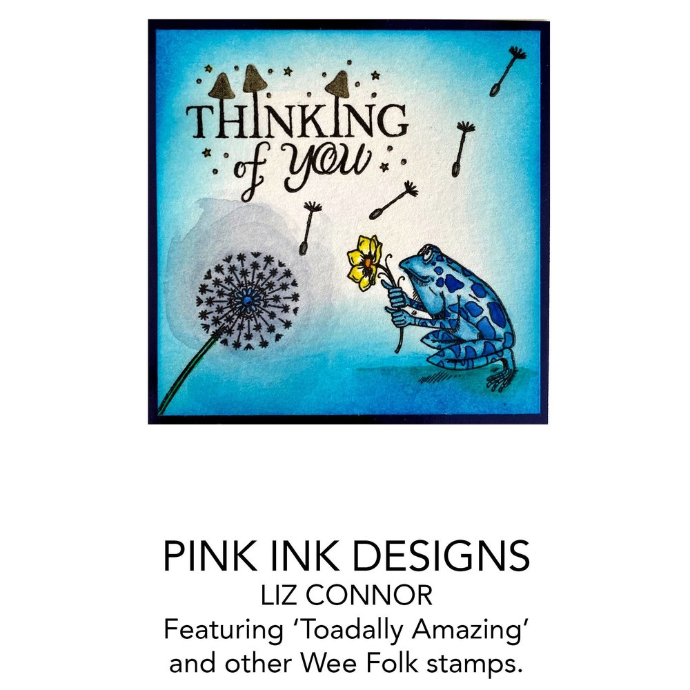Pink Ink Designs Toadally Amazing A6 Clear Stamp (PI115) (OUTLET)