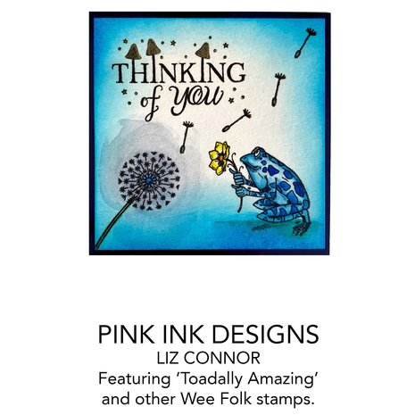 Pink Ink Designs Toadally Amazing A6 Clear Stamp (PI115) (OUTLET)