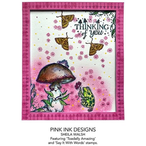 Pink Ink Designs Toadally Amazing A6 Clear Stamp (PI115) (OUTLET)