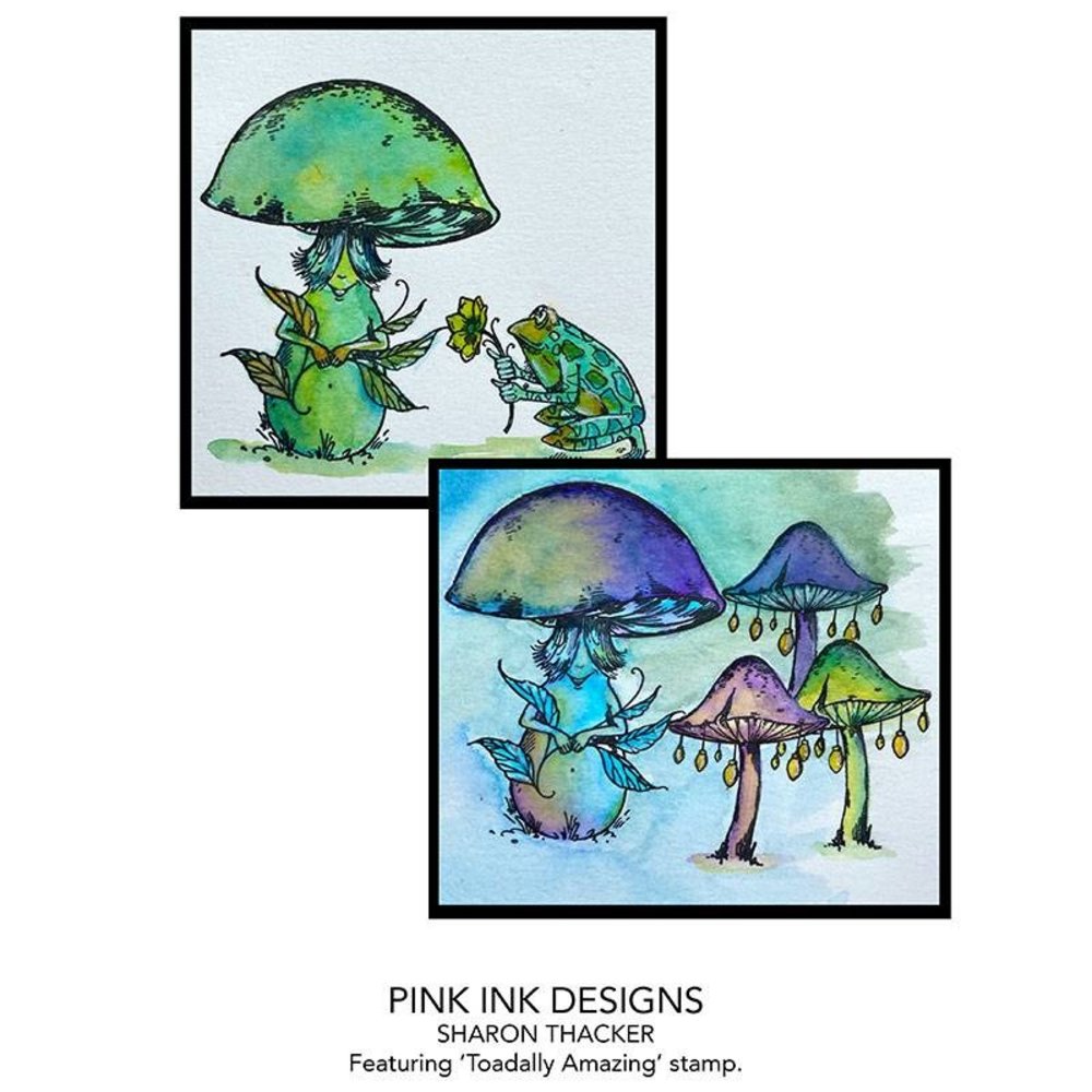 Pink Ink Designs Toadally Amazing A6 Clear Stamp (PI115) (OUTLET)