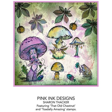 Pink Ink Designs Toadally Amazing A6 Clear Stamp (PI115) (OUTLET)