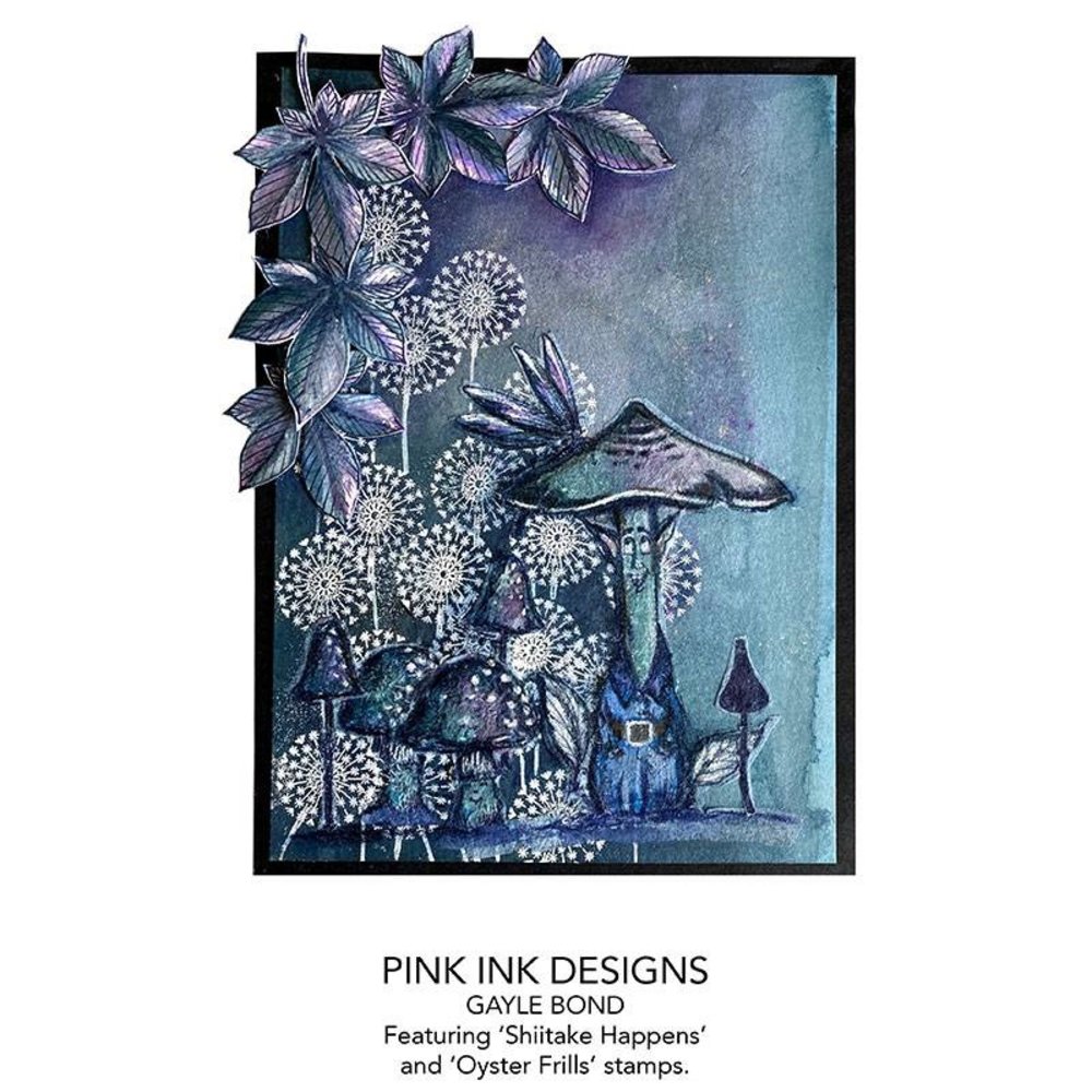 Pink Ink Designs Shiitake Happens A6 Clear Stamp (PI114) (OUTLET)