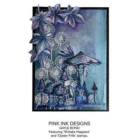 Pink Ink Designs Shiitake Happens A6 Clear Stamp (PI114) (OUTLET)