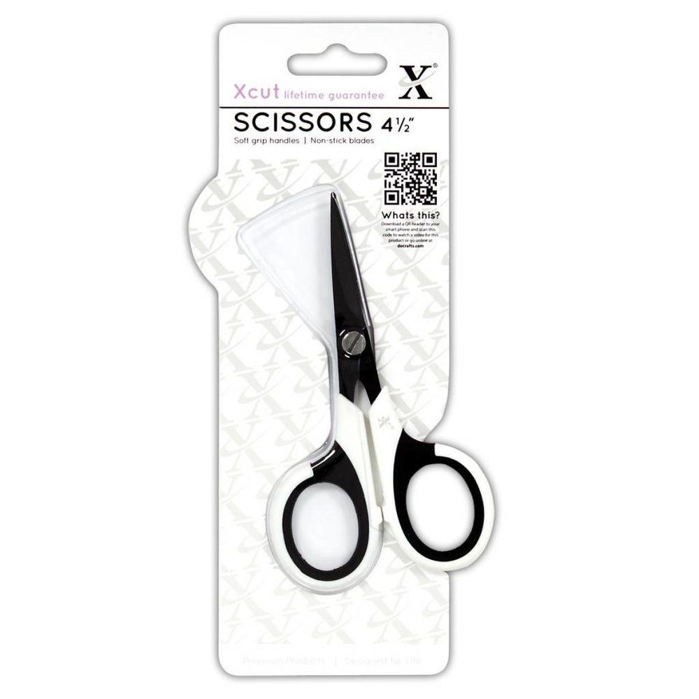 Xcut 4.5" Micro Craft Scissors (Soft Grip & Non-Stick) (XCU 255200) Xcut 4.5" Micro Craft Scissors (Soft Grip & Non-Stick) (XCU 255200)