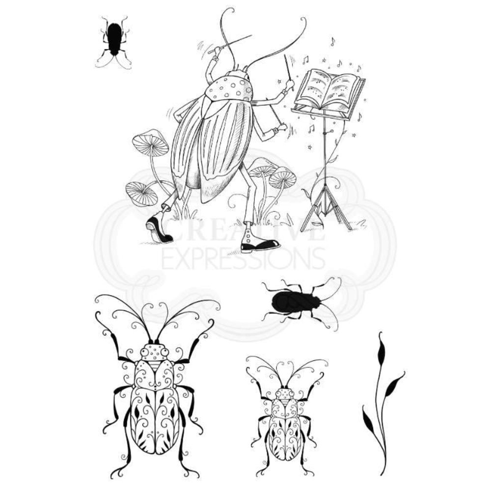 Pink Ink Designs The Conductor A6 Clear Stamp (PI129) (OUTLET)