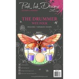 Pink Ink Designs The Drummer A6 Clear Stamp (PI127) (OUTLET)