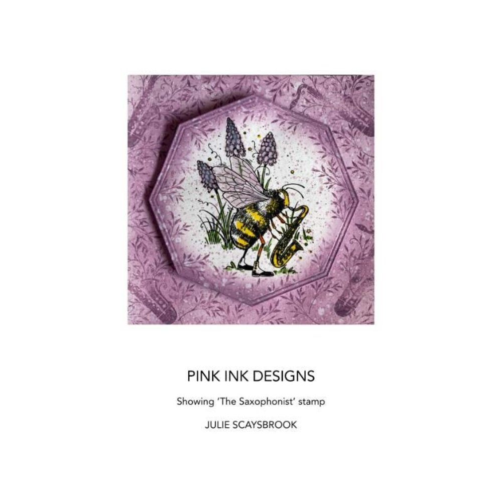 Pink Ink Designs The Saxophonist A6 Clear Stamp (PI128) (OUTLET)