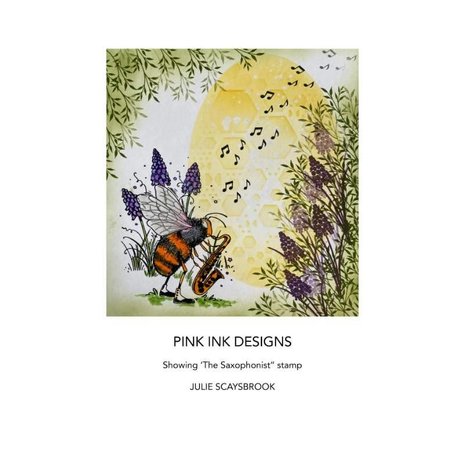 Pink Ink Designs The Saxophonist A6 Clear Stamp (PI128) (OUTLET)