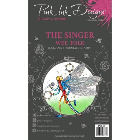Pink Ink Designs The Singer A6 Clear Stamp (PI144) (OUTLET)