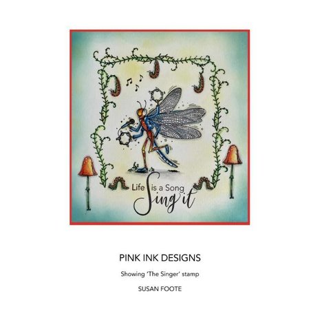 Pink Ink Designs The Singer A6 Clear Stamp (PI144) (OUTLET)