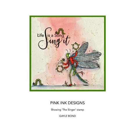 Pink Ink Designs The Singer A6 Clear Stamp (PI144) (OUTLET)