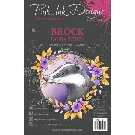 Pink Ink Designs Brock A5 Clear Stamp (PI111) (OUTLET) Pink Ink Designs Brock A5 Clear Stamp (PI111) (OUTLET)