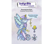 IndigoBlu Steampunk Bird A6 Rubber Stamps (IND0884)