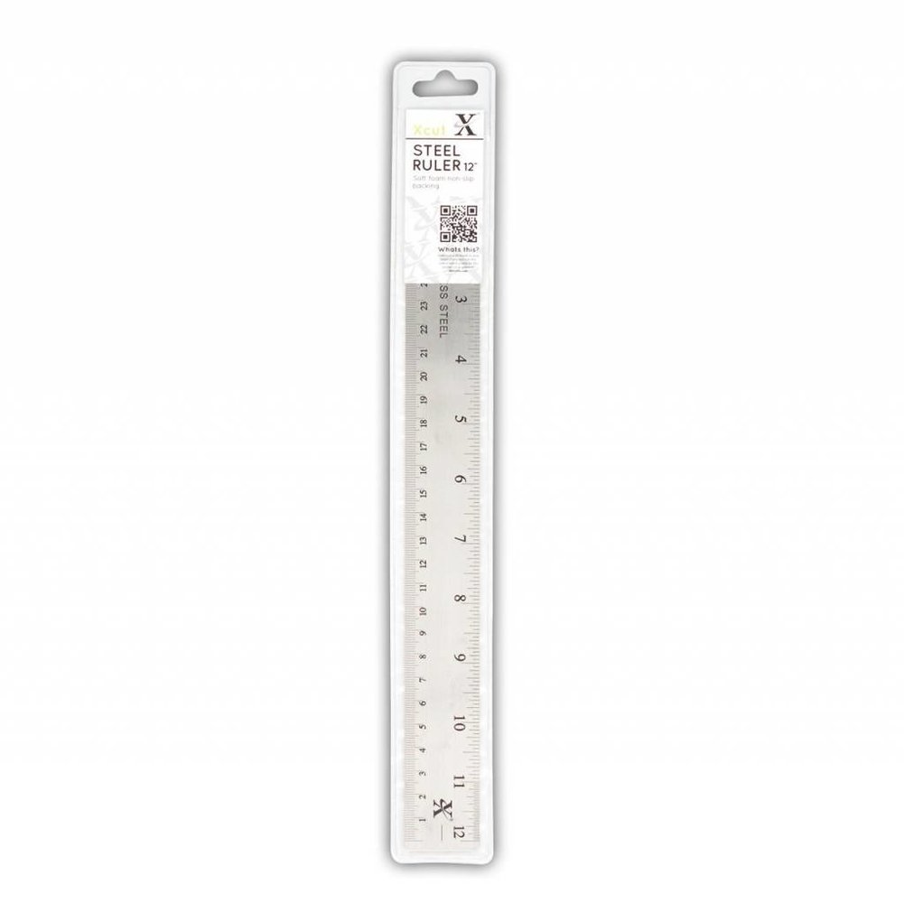 Xcut 12" Steel Ruler (Soft Back) (XCU 255300) Xcut 12" Steel Ruler (Soft Back) (XCU 255300)
