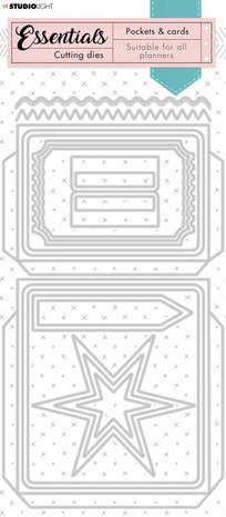 Studio Light Two Planner Pockets Planner Dies (SL-PES-CD112) (OUTLET) Studio Light Two Planner Pockets Planner Dies (SL-PES-CD112) (OUTLET)