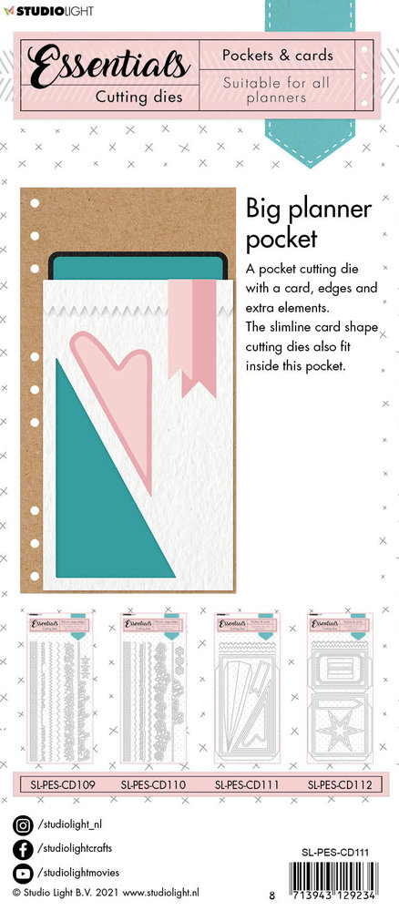 Studio Light Big Planner Pocket Planner Dies (SL-PES-CD111) (OUTLET) Studio Light Big Planner Pocket Planner Dies (SL-PES-CD111) (OUTLET)