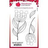 Woodware Bubble Bloom Jeanie Clear Stamp (JGS792 ) (OUTLET)