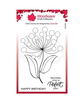 Woodware Bubble Bloom Gilly Clear Stamp (JGS795) (OUTLET)