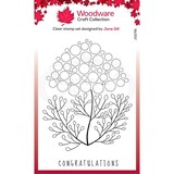 Woodware Bubble Bloom Carrie Clear Stamp (JGS791) (OUTLET)