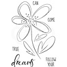 Woodware Dahlia Sketch Clear Stamp (JGS761) (OUTLET) Woodware Dahlia Sketch Clear Stamp (JGS761) (OUTLET)
