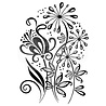 Woodware Curly Petals Clear Stamp (JGS764) (OUTLET) Woodware Curly Petals Clear Stamp (JGS764) (OUTLET)