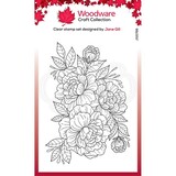 Woodware Camellia Spray Clear Stamp (JGS766) (OUTLET)