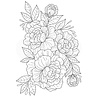 Woodware Camellia Spray Clear Stamp (JGS766) (OUTLET) Woodware Camellia Spray Clear Stamp (JGS766) (OUTLET)