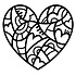 Heart Window Stencil (FRST048) (OUTLET)
