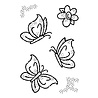 Woodware Little Butterflies Clear Stamp (FRM029) (OUTLET) Woodware Little Butterflies Clear Stamp (FRM029) (OUTLET)