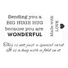 Woodware Big Hugs Clear Stamp (FRM019) (OUTLET) Woodware Big Hugs Clear Stamp (FRM019) (OUTLET)