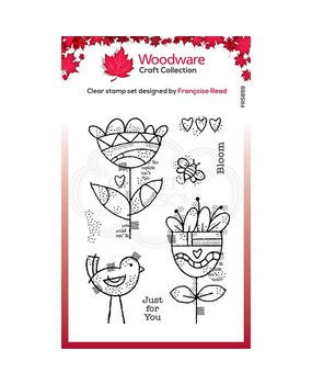 Woodware Blooming Clear Stamp (FRS859) (OUTLET) Woodware Blooming Clear Stamp (FRS859) (OUTLET)