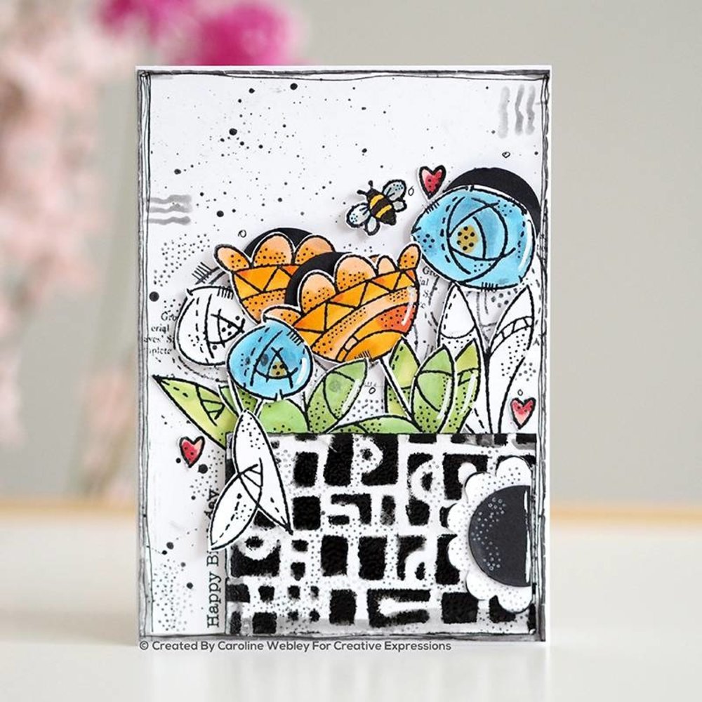 Woodware Blooming Clear Stamp (FRS859) (OUTLET) Woodware Blooming Clear Stamp (FRS859) (OUTLET)