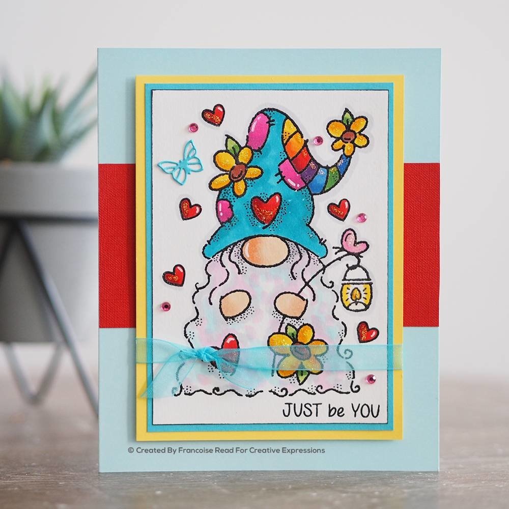 Woodware Flower Power Gnome Clear Stamp (FRS844) (OUTLET) Woodware Flower Power Gnome Clear Stamp (FRS844) (OUTLET)