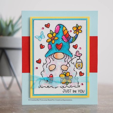 Woodware Flower Power Gnome Clear Stamp (FRS844) (OUTLET) Woodware Flower Power Gnome Clear Stamp (FRS844) (OUTLET)