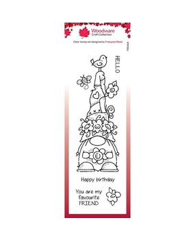 Woodware Floral Hat Clear Stamp (FRS414) (OUTLET) Woodware Floral Hat Clear Stamp (FRS414) (OUTLET)