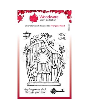 Woodware Fairy Door Clear Stamp (FRS849) (OUTLET)